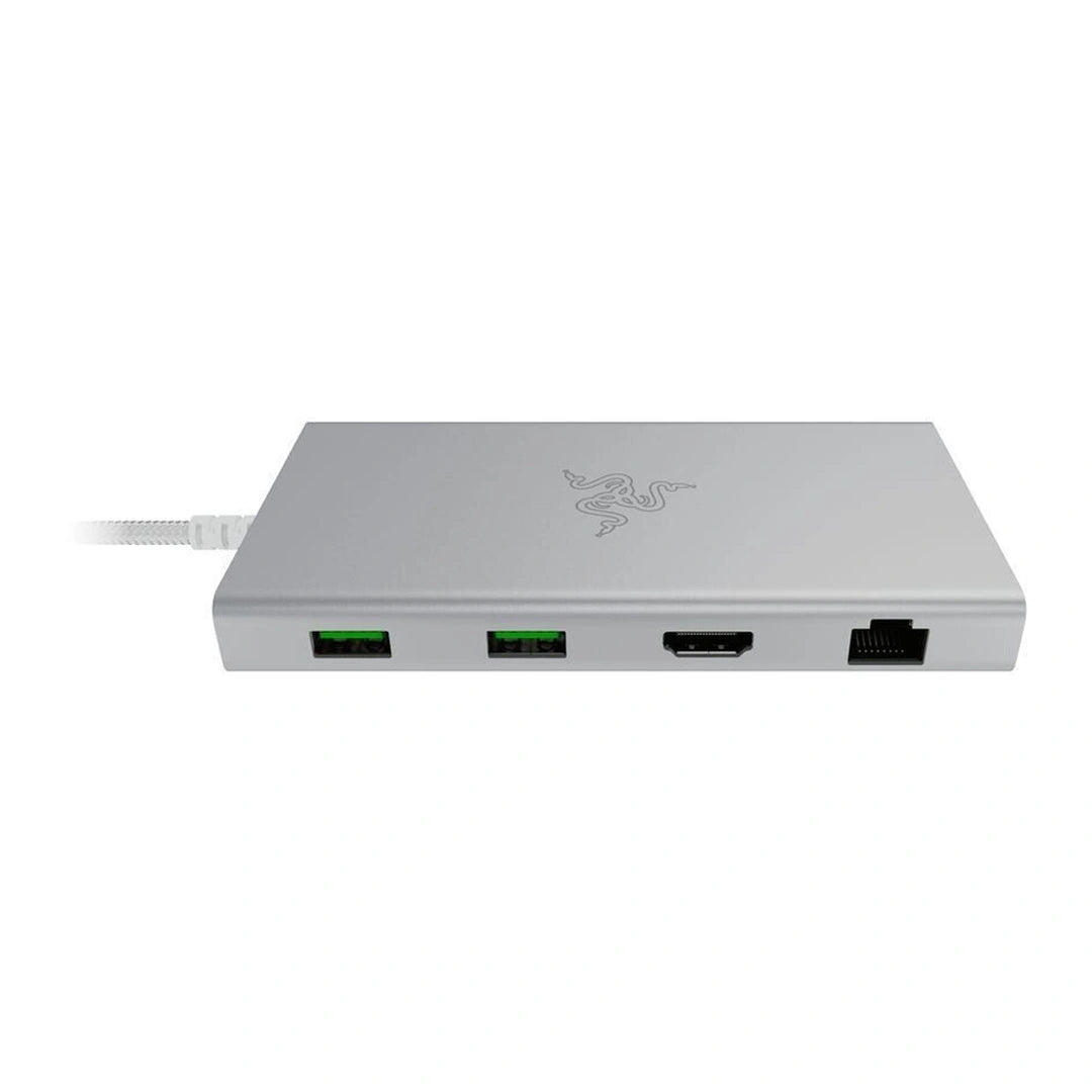 Razer USB-C Dock, 11-Ports, 4K 60Hz Display Output - Mercury Edition Razer USB-C Dock, 11-Ports, 4K 60Hz Display Output - Mercury Edition